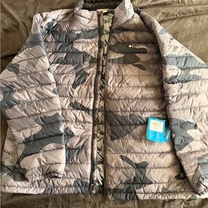 Columbia Grey and Black Camo Jacket
